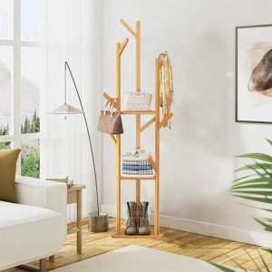 Bamboo Coat Rack