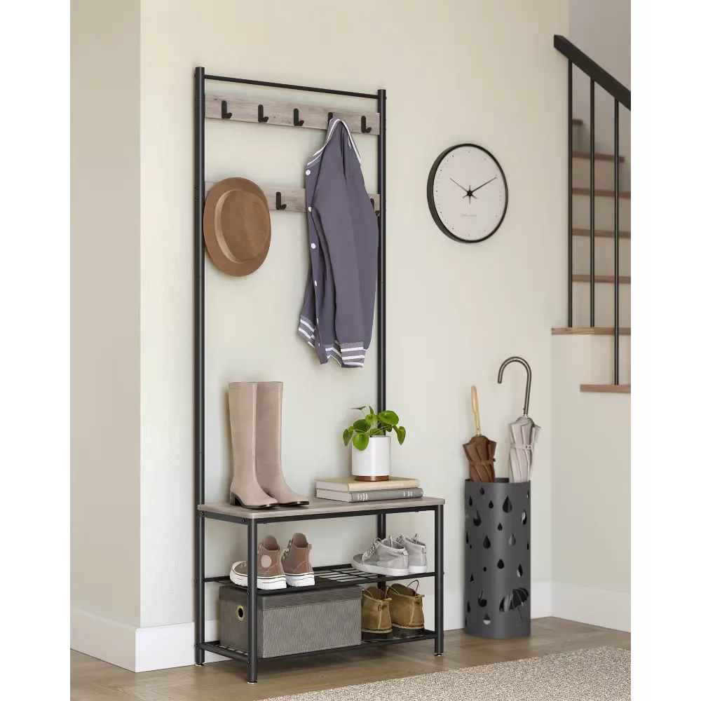 Coat And Shoe Rack
