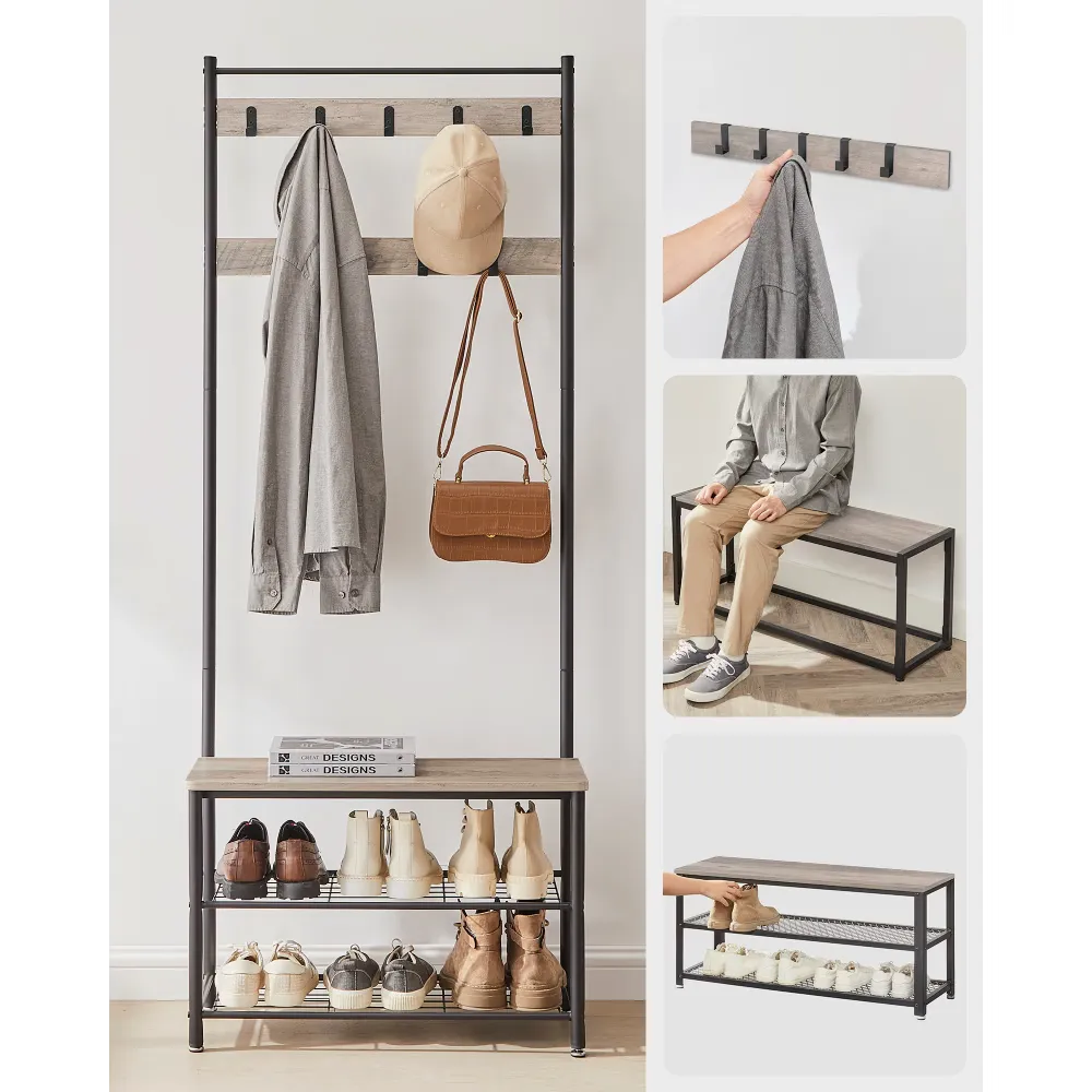Coat And Shoe Rack