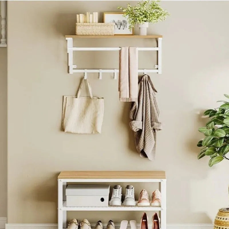 Coat Rack With Shelf