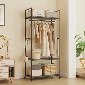 Coat Rack With Storage