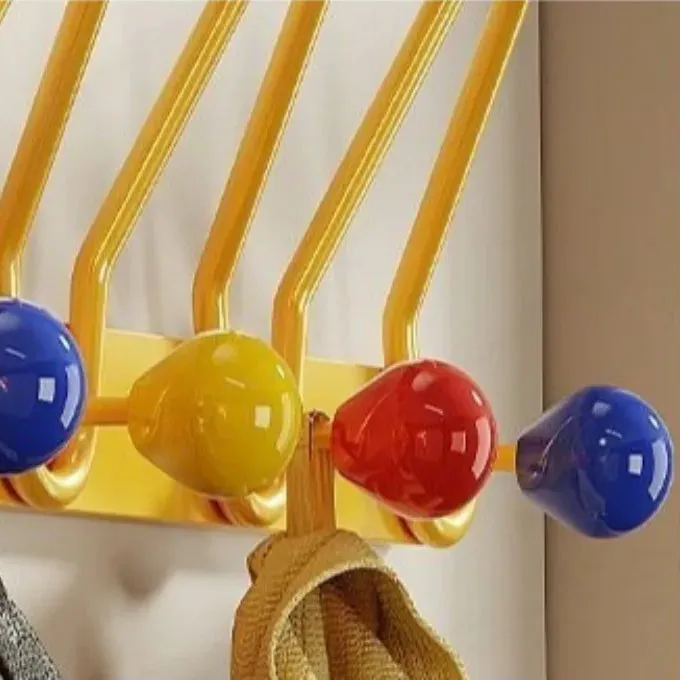 Yellow Coat Rack